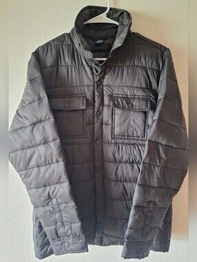 George Men's Quilted Puffer Jacket - Black